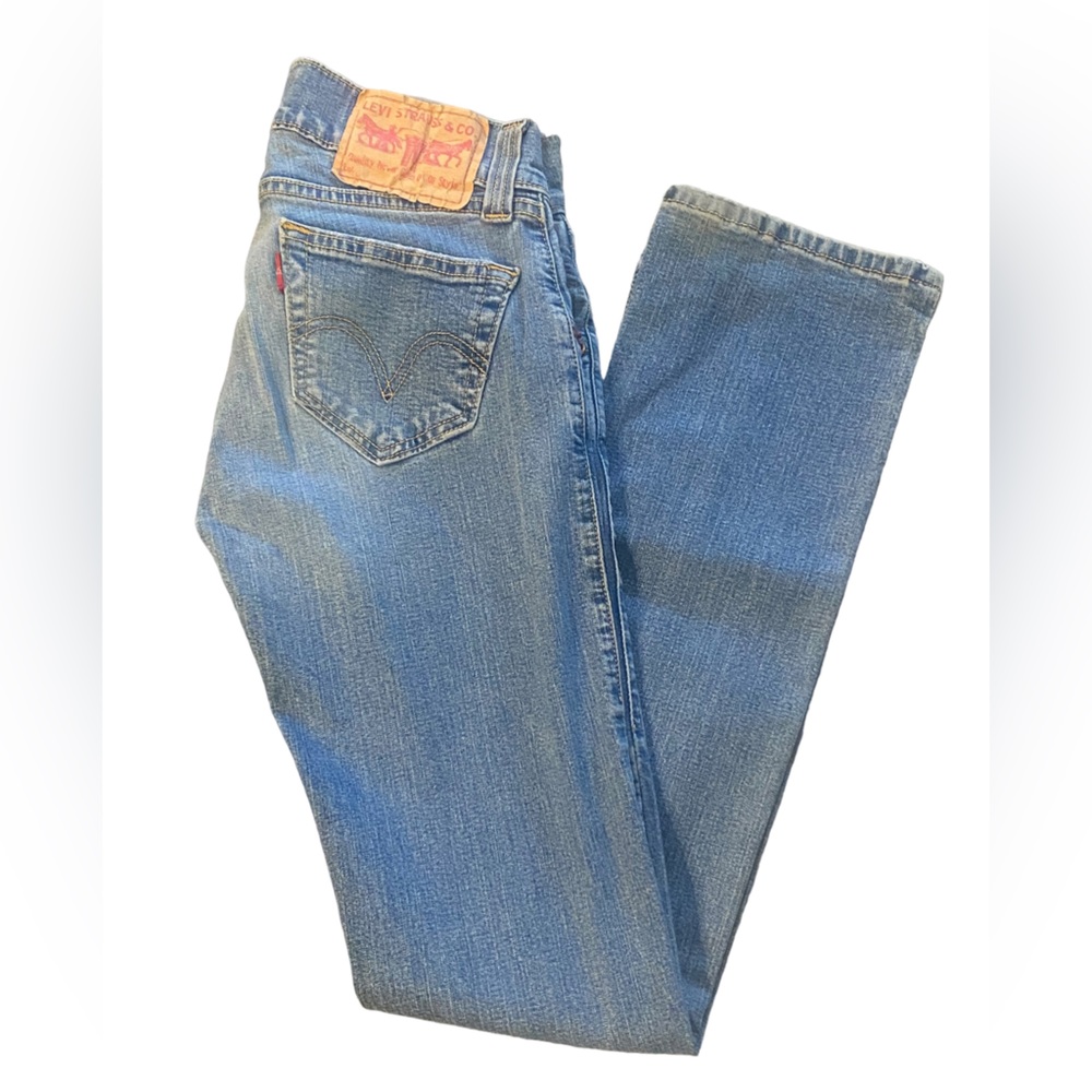 Y2K Levi’s Women’s 504 Slouch Straight Blue Jeans size 1M